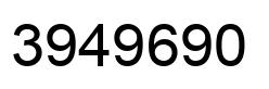 Número 3949690 imagen negro