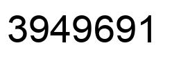 Número 3949691 imagen negro