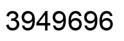 Número 3949696 imagen negro