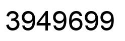 Número 3949699 imagen negro