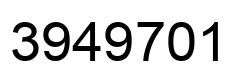 Número 3949701 imagen negro