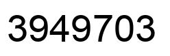 Número 3949703 imagen negro