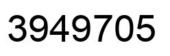 Número 3949705 imagen negro