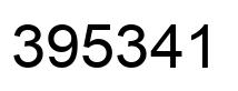 Número 395341 imagen negro