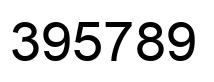 Number 395789 black image