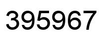Número 395967 imagen negro