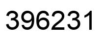 Number 396231 black image