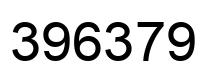 Number 396379 black image