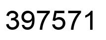 Number 397571 black image
