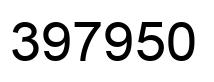 Number 397950 black image