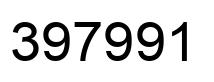 Number 397991 black image