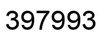 Number 397993 black image