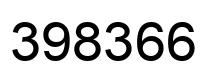 Number 398366 black image