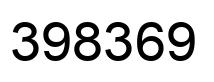 Number 398369 black image