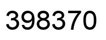 Number 398370 black image