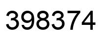 Number 398374 black image