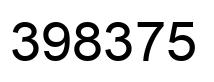 Number 398375 black image