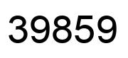 Number 39859 black image