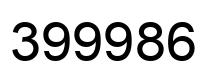 Número 399986 imagen negro