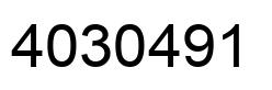 Number 4030491 black image