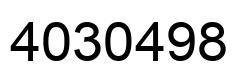 Number 4030498 black image