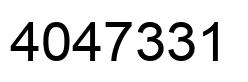 Número 4047331 imagen negro