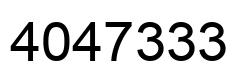 Número 4047333 imagen negro