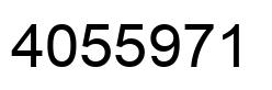 Number 4055971 black image