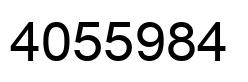 Número 4055984 imagen negro
