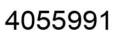 Número 4055991 imagen negro