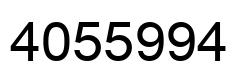 Número 4055994 imagen negro