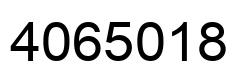 Number 4065018 black image