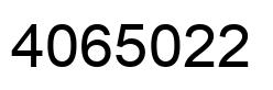 Número 4065022 imagen negro