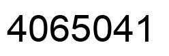 Número 4065041 imagen negro