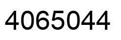 Número 4065044 imagen negro