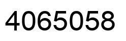 Number 4065058 black image