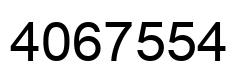 Número 4067554 imagen negro