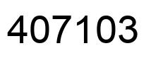 Number 407103 black image