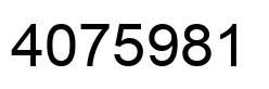 Number 4075981 black image