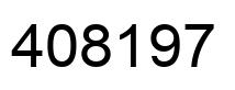 Number 408197 black image
