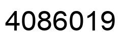 Número 4086019 imagen negro