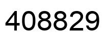 Number 408829 black image