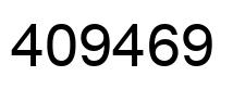 Number 409469 black image