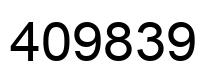 Number 409839 black image