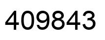 Number 409843 black image