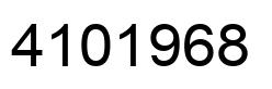 Número 4101968 imagen negro