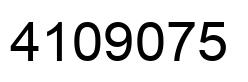 Number 4109075 black image