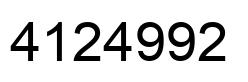 Número 4124992 imagen negro