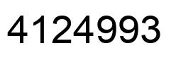 Número 4124993 imagen negro