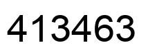 Número 413463 imagen negro